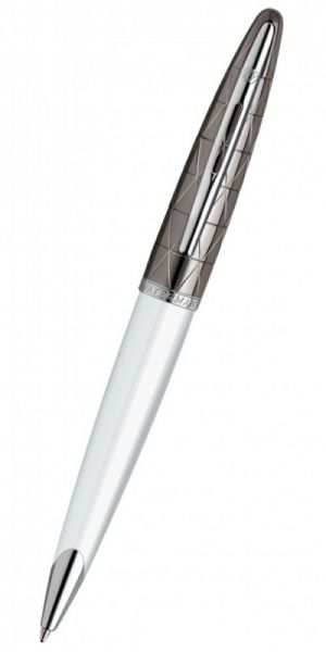 Шариковая ручка WATERMAN Carene (S0944680) White ST (M) чернила: синий латунь палладиевое покрытие, гравировка
