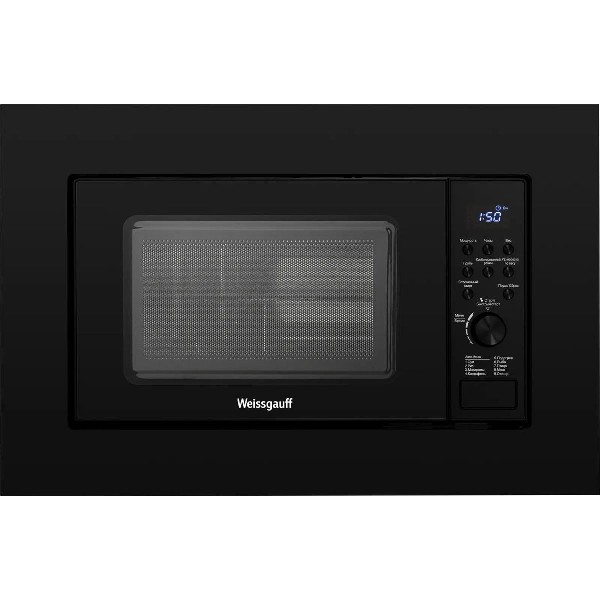 Встраиваемая микроволновая печь Weissgauff HMT-620 B Grill 700 Вт, черный